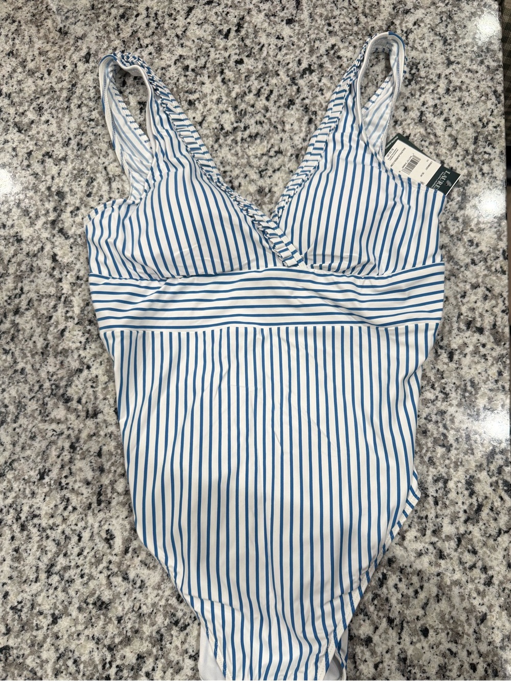 Ralph Lauren Blue and White Striped Women’s One-Piece
